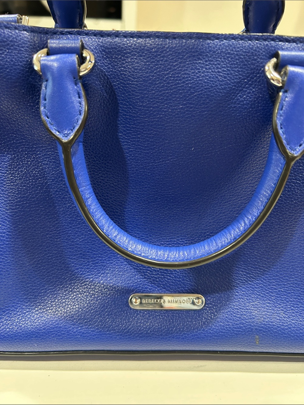 Rebecca Minkoff MICRO Bedford Zip Satchel (Bright Blue) - Picture 2 of 15